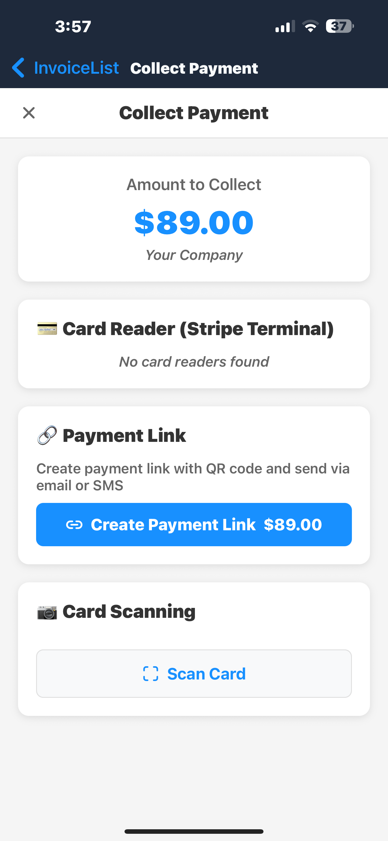 Stripe Payment Collection